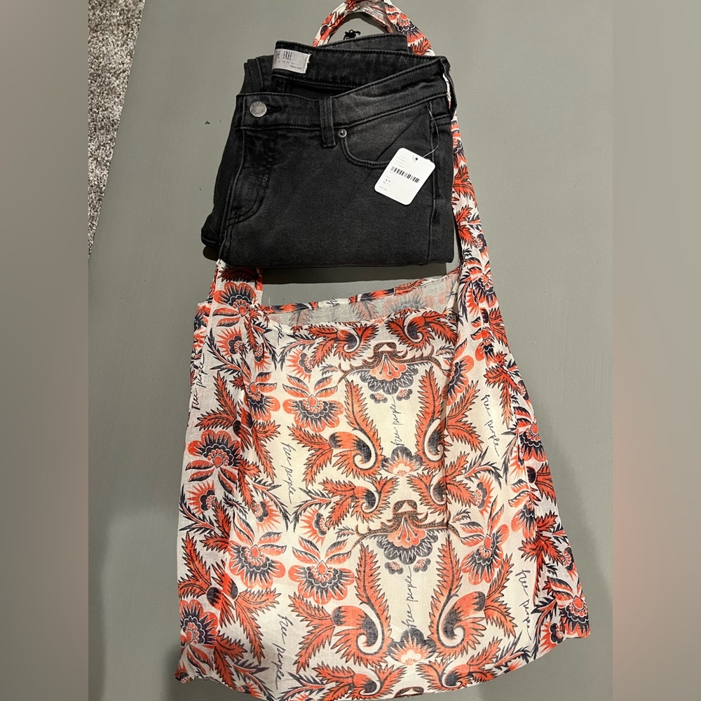 Free people skinny ripped jeans color washed black size 27 - Picture 3 of 16